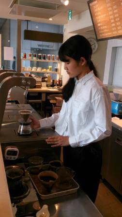 みつわ台中学校の職場体験授業で大川さんと清水さんがきてくれました