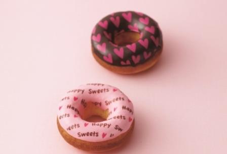 バレンタイン限定ドーナツ販売中